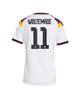 Billige Fotballdrakt Tyskland Nick Woltemade #11 Replika Hjemmedrakt Dame VM 2026 Kortermet Billige Fotballdrakt Tyskland Nick Woltemade #11 Replika Hjemmedrakt Dame VM 2026 Kortermet